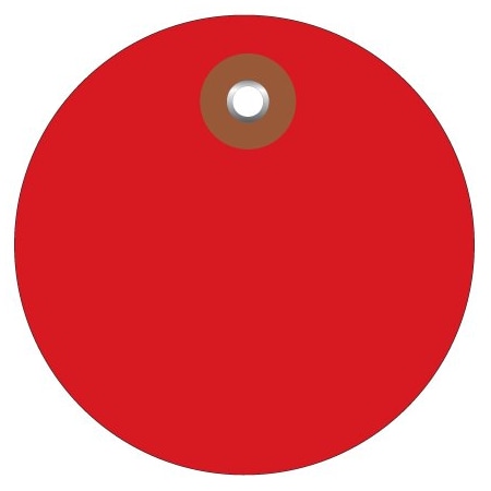 Bsc Preferred 3'' Red Plastic Circle Tags, 100PK BUY00021616